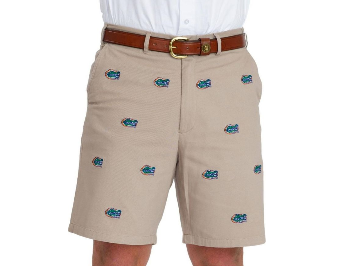 Florida Gators 'Gatorhead' Stadium Shorts Khaki ilene's gator store