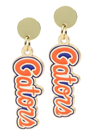 Gators,Logo,Orange,Necklace,Gators Logo Orange Necklace