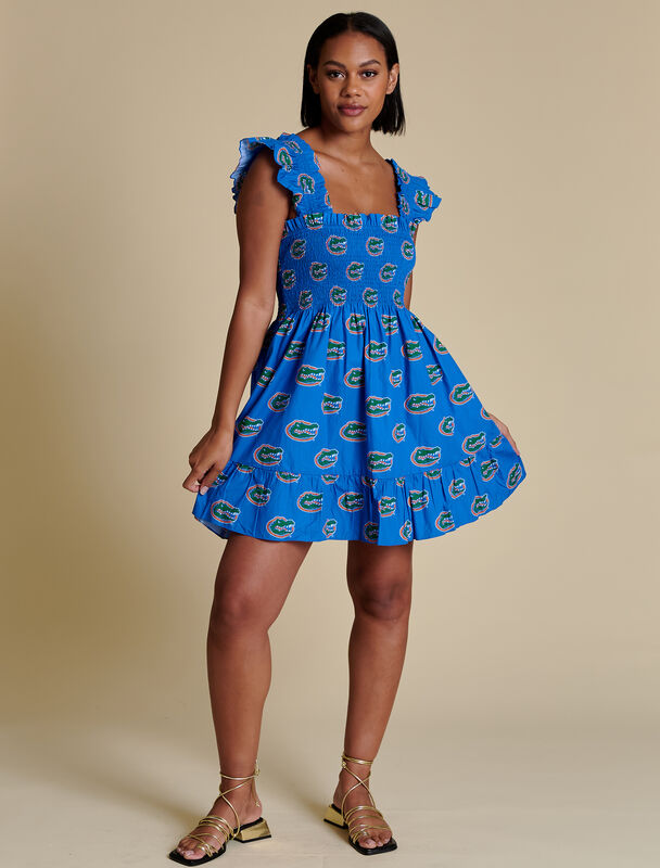 Gators Poplin Smocked Dress - product images  of 