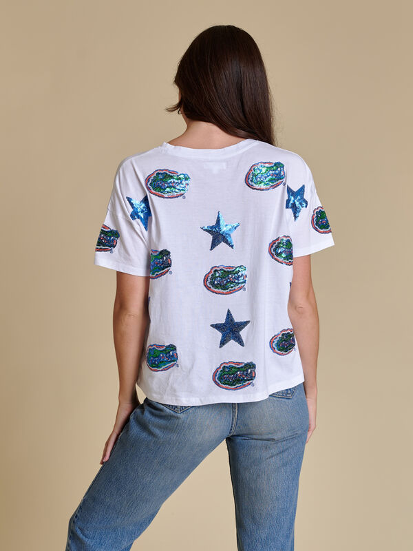 Gators Allover Sequin Boxy Tee - product images  of 