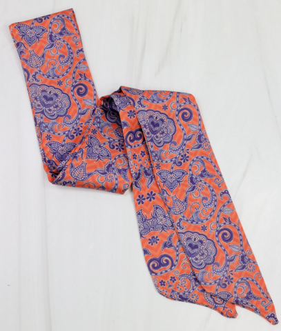 Serafina,Scarf,Blue,Orange,Serafina Scarf Blue Orange