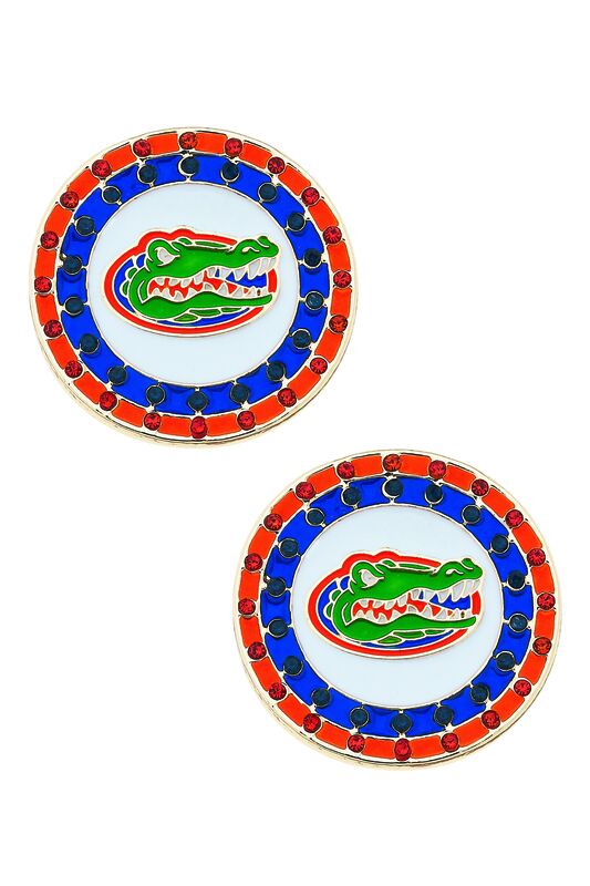 Florida Gators Pave Disc Stud Earrings - product images  of 