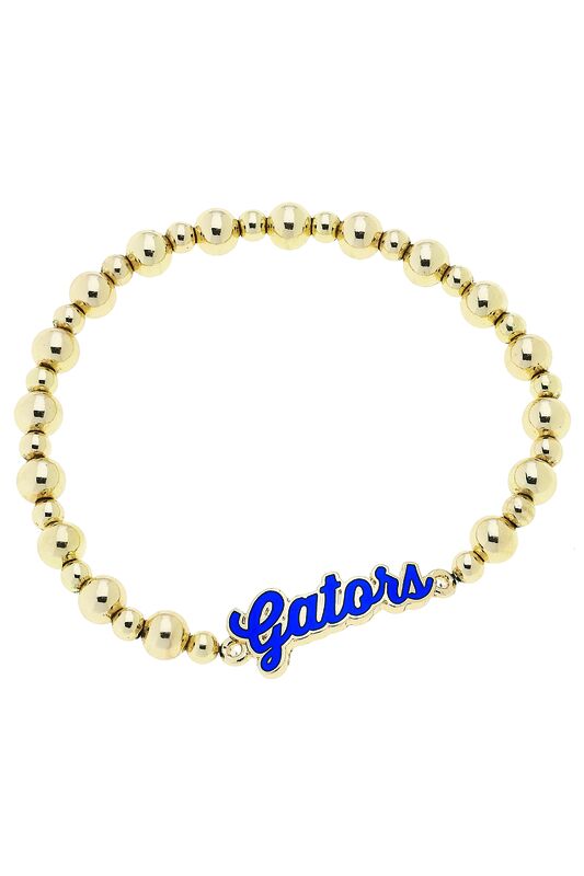 Florida Gators Autograph Enamel Stretch Bracelet in Shiny Gold - product images  of 