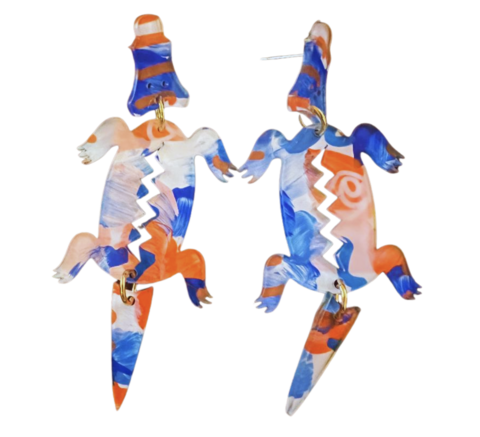 Art,Orange,&,Blue,Alligator,Art Orange and Blue Alligator