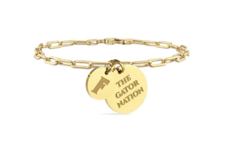 Florida,Paperclip,Chain,Charm,Bracelet,Florida Paperclip Chain Charm Bracelet 