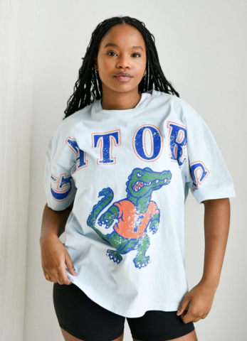 Florida,Southern,Split,Oversized,Band,Tee,Florida Southern Split Oversized Band Tee