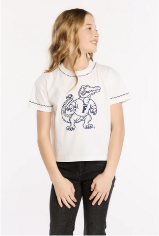 Girls,Embroidered,Tee,Girls Embroidered Tee
