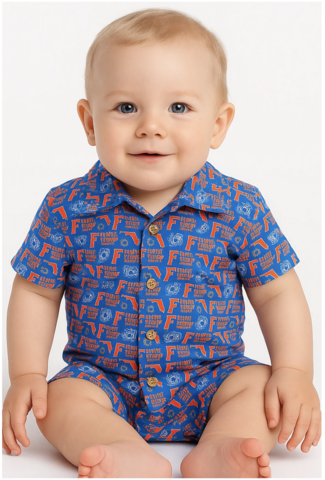 Unisex,Twill,Button-Up,Onesie,Unisex Twill Button-Up Onesie