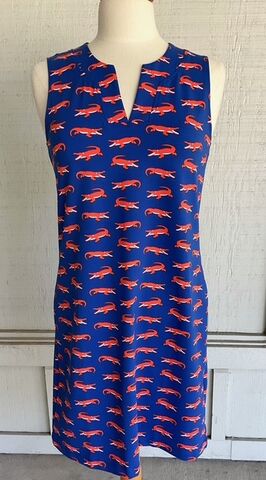 Lucille,Sleeveless,Dress,Gator,Chomp,Lucille Sleeveless Dress Gator Chomp