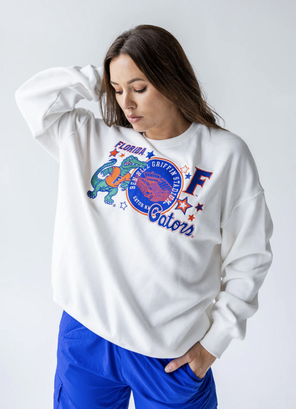 Florida Layer Patch Lantern Sleeve Crew - product images  of 