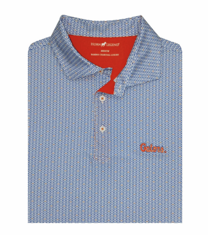 Florida,Gators,Script,Blue,Football,Polo,Florida Gators Script Blue Football Polo