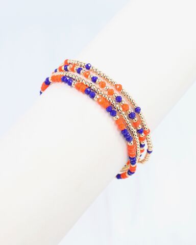 Orange,and,Blue,Triple,Bracelet,Orange and Blue Triple Bracelet