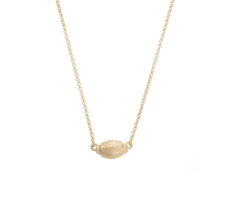 Football Necklace in Shiny Gold - product image