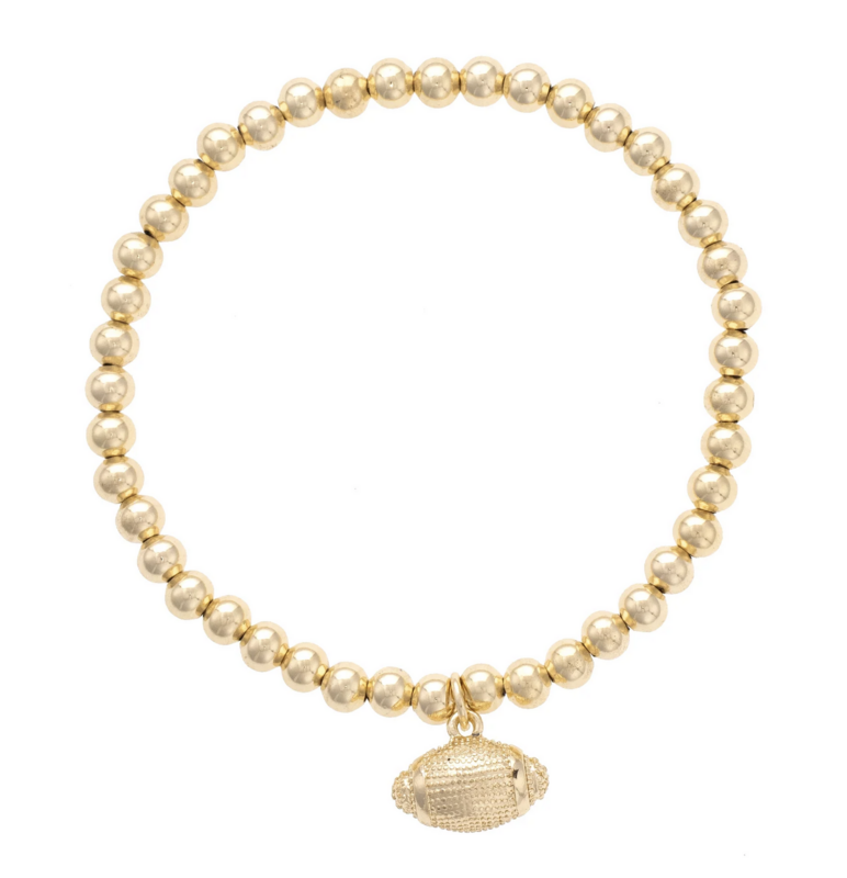 Football Ball Bead Stretch Bracelet - product image
