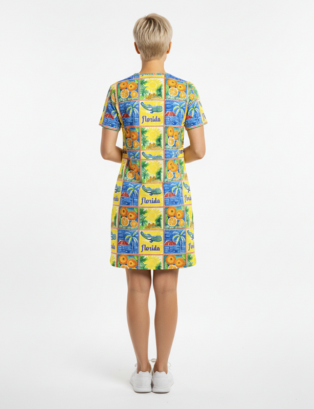 Hyannis Tee Shirt Dress (Sunshine State Patchwork) - product images  of 