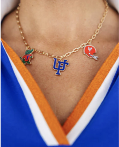 College,Vault,Florida,Charm,Necklace,College Vault Florida Charm Necklace