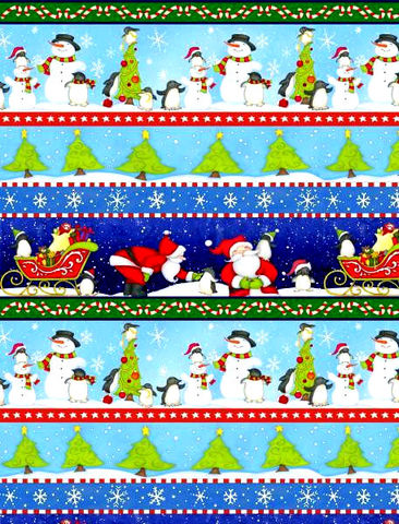 Cotton,Flannel,Quilt,Fabric,North,Pole,Greetings,Blue,Christmas,Stripe,,quilt backing, dresses, quilt fabric,cotton material,auntie chris quilt,sewing,crafts,quilting,online fabric,sale fabric