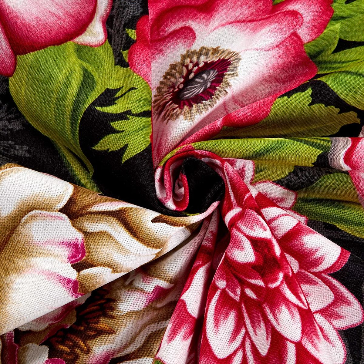 Cotton Quilt Fabric Tivoli Garden Floral Butterfly Panel 24" AUNTIE