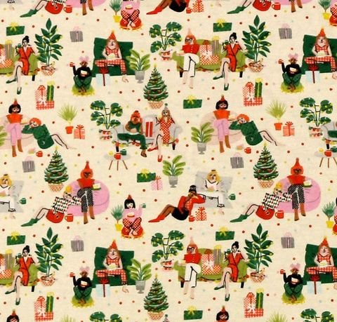 Cotton,Quilt,Fabric,Flannel,Retro,Mid,Century,Mod,Holiday,Thanksgiving,,quilt backing, dresses, quilt fabric,cotton material,auntie chris quilt,sewing,crafts,quilting,online fabric,sale fabric