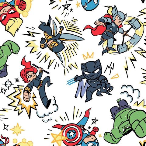 Cotton,Quilt,Fabric,Marvel,Kapow,Cartoon,Avengers,Super,Heroes,,quilt backing, dresses, quilt fabric,cotton material,auntie chris quilt,sewing,crafts,quilting,online fabric,sale fabric