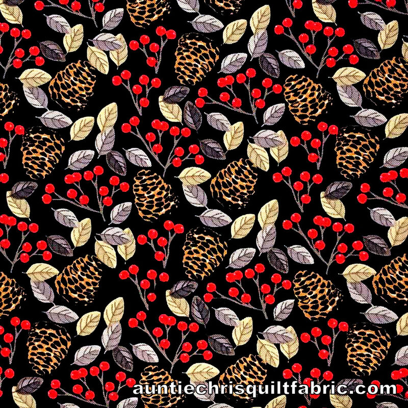 Cotton Quilt Fabric  Christmas Snow Delightful 4 yard Bundle  - product images  of 