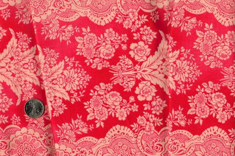 Cotton,Quilt,Fabric,Ruru,Bouquet,Color,Story,Salmon,Pink,Japan,,quilt backing, dresses, quilt fabric,cotton material,auntie chris quilt,sewing,crafts,quilting,online fabric,sale fabric