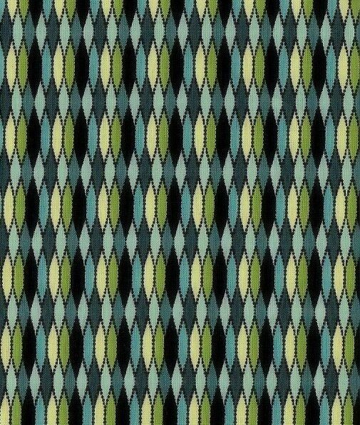 Cotton Quilt Fabric Costa De La Flores Argyle Azure - product images  of 