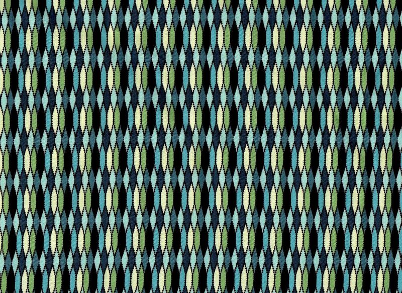Cotton Quilt Fabric Costa De La Flores Argyle Azure - product images  of 