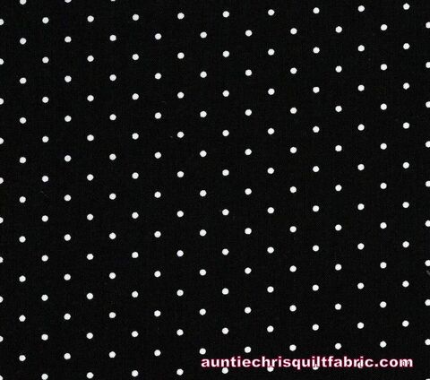Good,Buy,Cotton,Quilt,Fabric,Quilters,Small,Dots,Black,White,,quilt backing, dresses, quilt fabric,cotton material,auntie chris quilt,sewing,crafts,quilting,online fabric,sale fabric