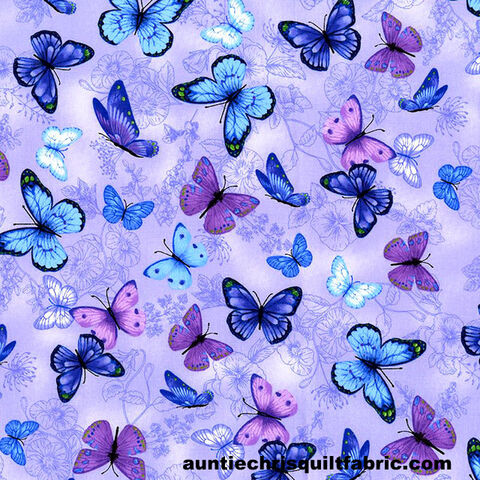 Cotton,Quilt,Fabric,Timeless,Treasures,Fabrics,Purple,Blue,Floating,Butterflies,,quilt backing, dresses, quilt fabric,cotton material,auntie chris quilt,sewing,crafts,quilting,online fabric,sale fabric