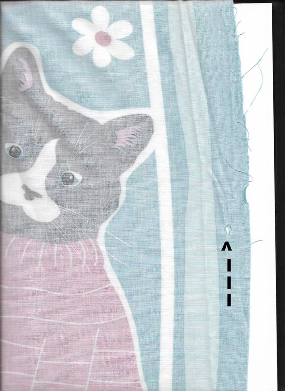 Good Buy Cotton Quilt Fabric Slight Flaw Cattitude Kitty Cats Fabric Panel - product images  of 