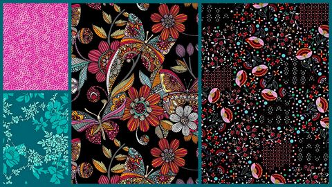 Cotton,Quilt,Fabric,Rainbow,Garden,Butterflies,2,Yard,Bundle,,quilt backing, dresses, quilt fabric,cotton material,auntie chris quilt,sewing,crafts,quilting,online fabric,sale fabric