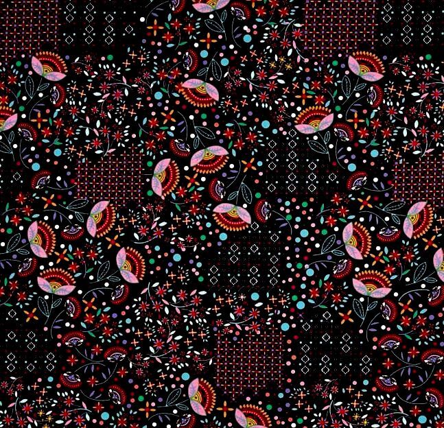 Cotton Quilt Fabric Rainbow Garden Butterflies 2 Yard Bundle  - product images  of 