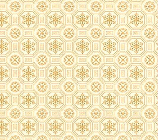 Cotton Quilt Fabric Christmas Ornamental Splendor Geo Snowflakes - product images  of 