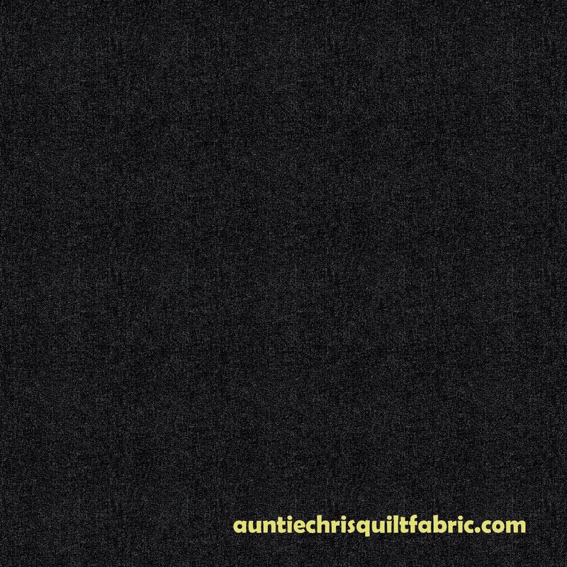 Cotton Quilt Fabric Faux Linen Tonals Black Tone On Tone - product image