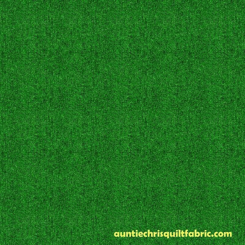 Cotton Quilt Fabric Faux Linen Tonals Emerald Green Tone On Tone - product image