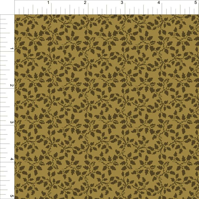 Cotton Quilt Fabric Lady Eliza Climbing Vines Pea Green Tone On Tone - product images  of 