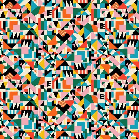 Cotton,Quilt,Fabric,Art,Haus,Stotzi,Geo,Multi,Pop,,quilt backing, dresses, quilt fabric,cotton material,auntie chris quilt,sewing,crafts,quilting,online fabric,sale fabric