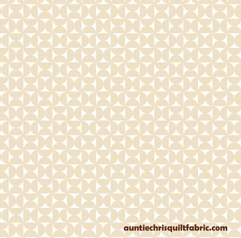 Cotton Quilt Fabric Art Haus Annie's Orange Lt CreamTone On Tone - product images  of 