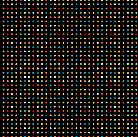 Cotton,Quilt,Fabric,Bright,Blossoms,Party,Dot,Black,Multi,,quilt backing, dresses, quilt fabric,cotton material,auntie chris quilt,sewing,crafts,quilting,online fabric,sale fabric