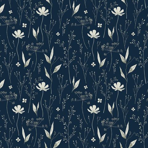 Cotton,Quilt,Fabric,Swallowtail,Grove,Dried,Flowers,Indigo,Blue,,quilt backing, dresses, quilt fabric,cotton material,auntie chris quilt,sewing,crafts,quilting,online fabric,sale fabric