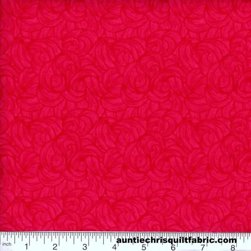 Fat Quarter Shop Cotton Fabric Pre Cut Fat Quarters Twisted Swirly Blender Flamingo Pink - product image