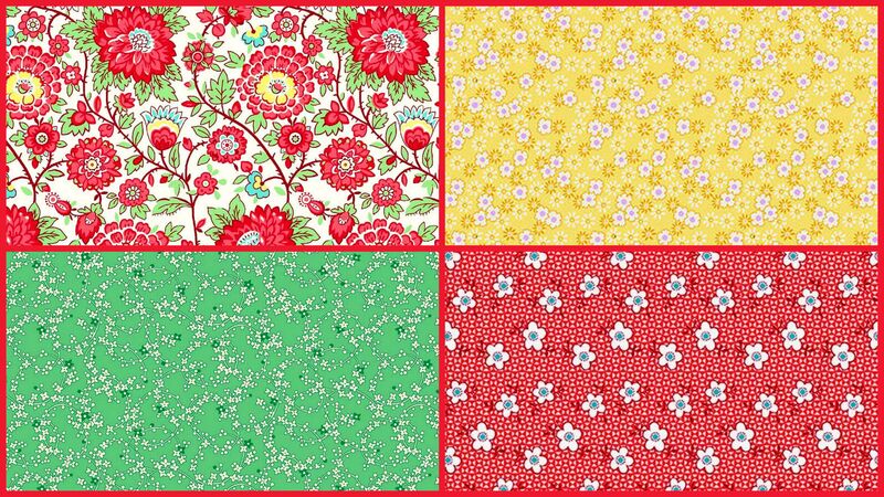  Cotton Quilt Fabric Nana Mae Thirties Reproduction 1/2 Yard Sampler Bundle  - product images  of 