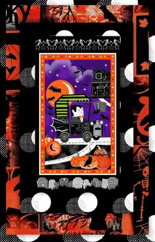 Easy,Fabric,Panel,Quilt,Kit,Fangtastic,Glow,In,Dark,Halloween,kit,quilt fabric,cotton material,auntie chris quilt,sewing,crafts,quilting,online fabric,sale fabric