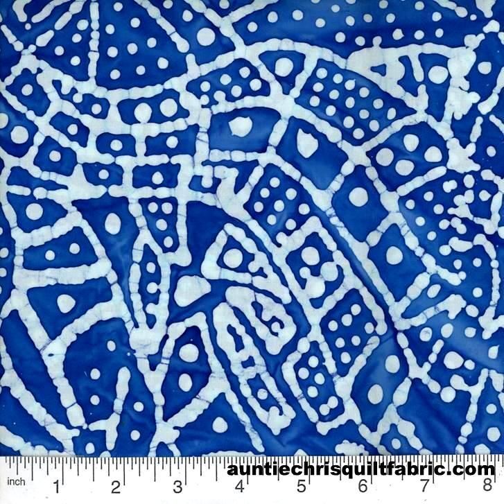 Fat Quarter Shop Cotton Fabric Pre Cut Fat Quarters Batik QB 462 Indigo Blue  - product images  of 