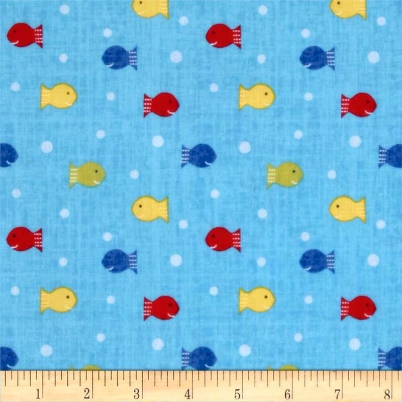 Fat Quarter Shop Cotton Fabric Pre Cut Fat Quarters Ships Ahoy Fishy Fishy Polka Dots  - product images  of 