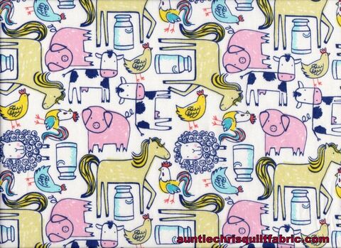 Fat,Quarter,Shop,Cotton,Fabric,Pre,Cut,Quarters,Barnstorm,Barn,Animals,,quilt backing, dresses, quilt fabric,cotton material,auntie chris quilt,sewing,crafts,quilting,online fabric,sale fabric