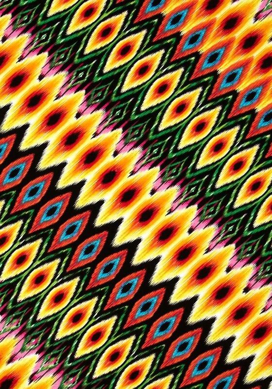 Fat Quarter Shop Cotton Fabric Pre Cut Fat Quarters Fiesta Diagonal Stripe - product images  of 