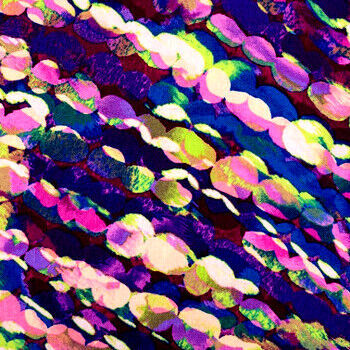 Fat Quarter Shop Cotton Fabric Pre Cut Fat Quarters A Flutter Dewdrop Strands Purple - product images  of 