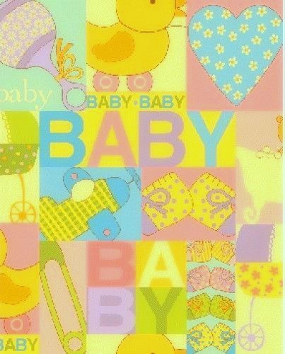Cotton Quilt Fabric Baby Talk Baby Quilt Fabric Ducks Hearts Bears  - product images  of 